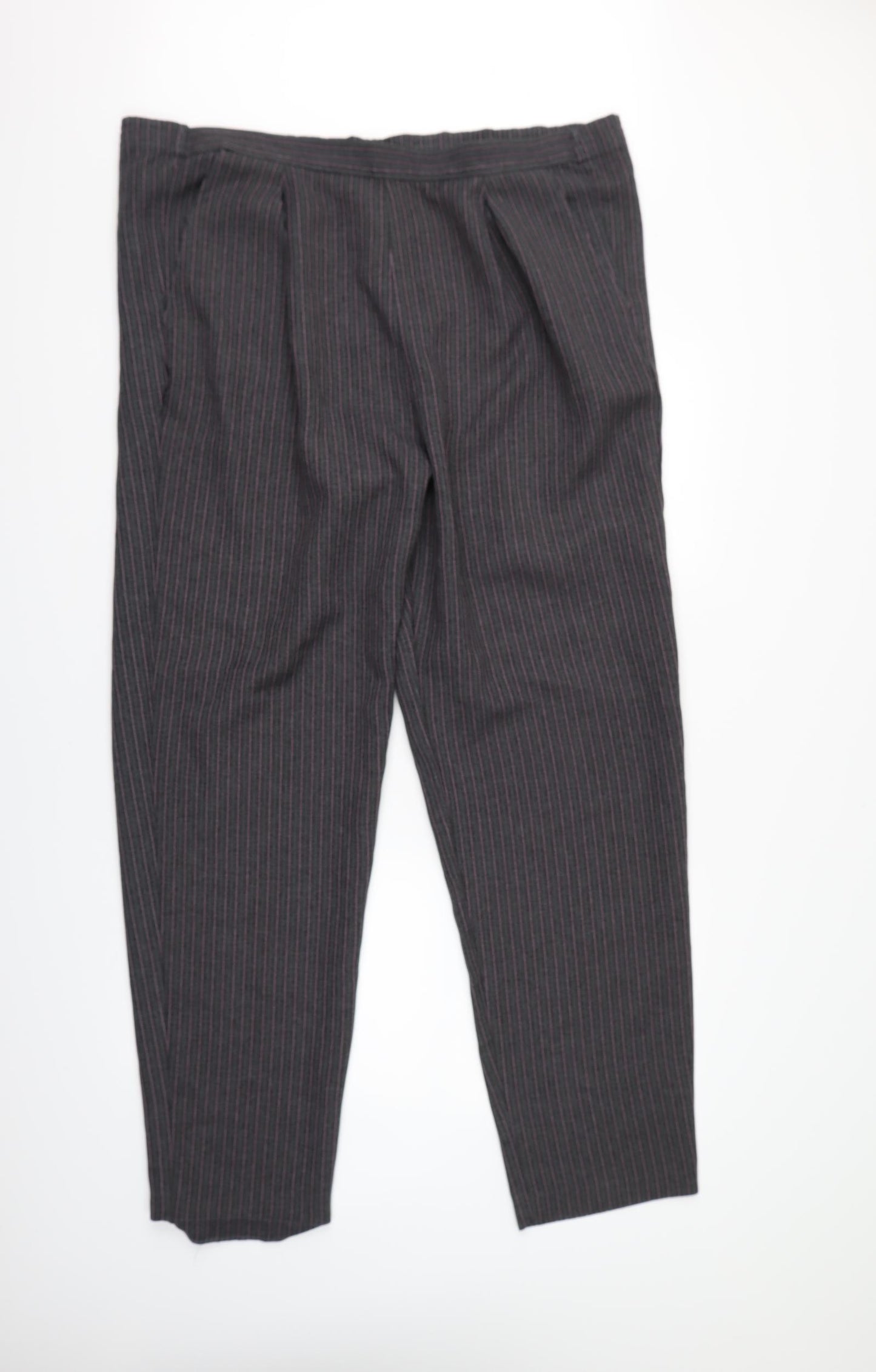 Preworn Womens Purple Striped  Bloomer Trousers Size 34 L31 in