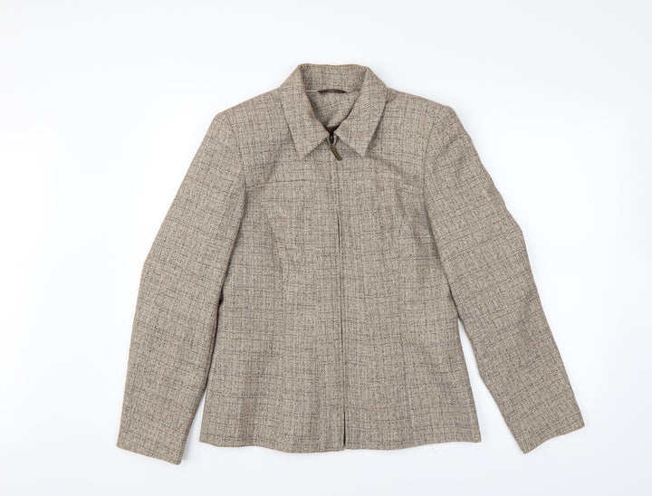 Berkertex Womens Brown Jacket Blazer Size 10