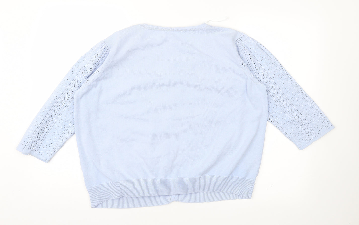 Preworn Womens Blue   Cardigan Jumper Size XL