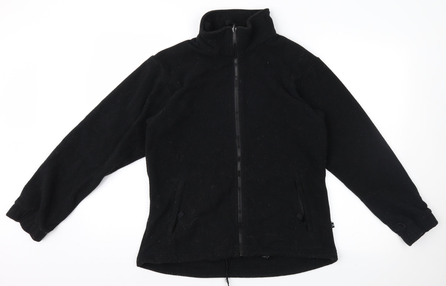 Mountain Life Womens Black   Full Zip Jumper Size 12