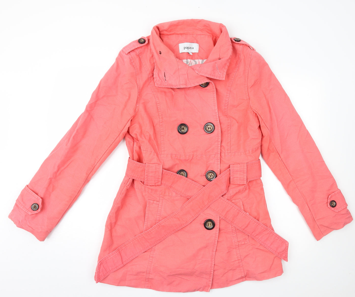 Papaya Womens Pink   Anorak Coat Size 14