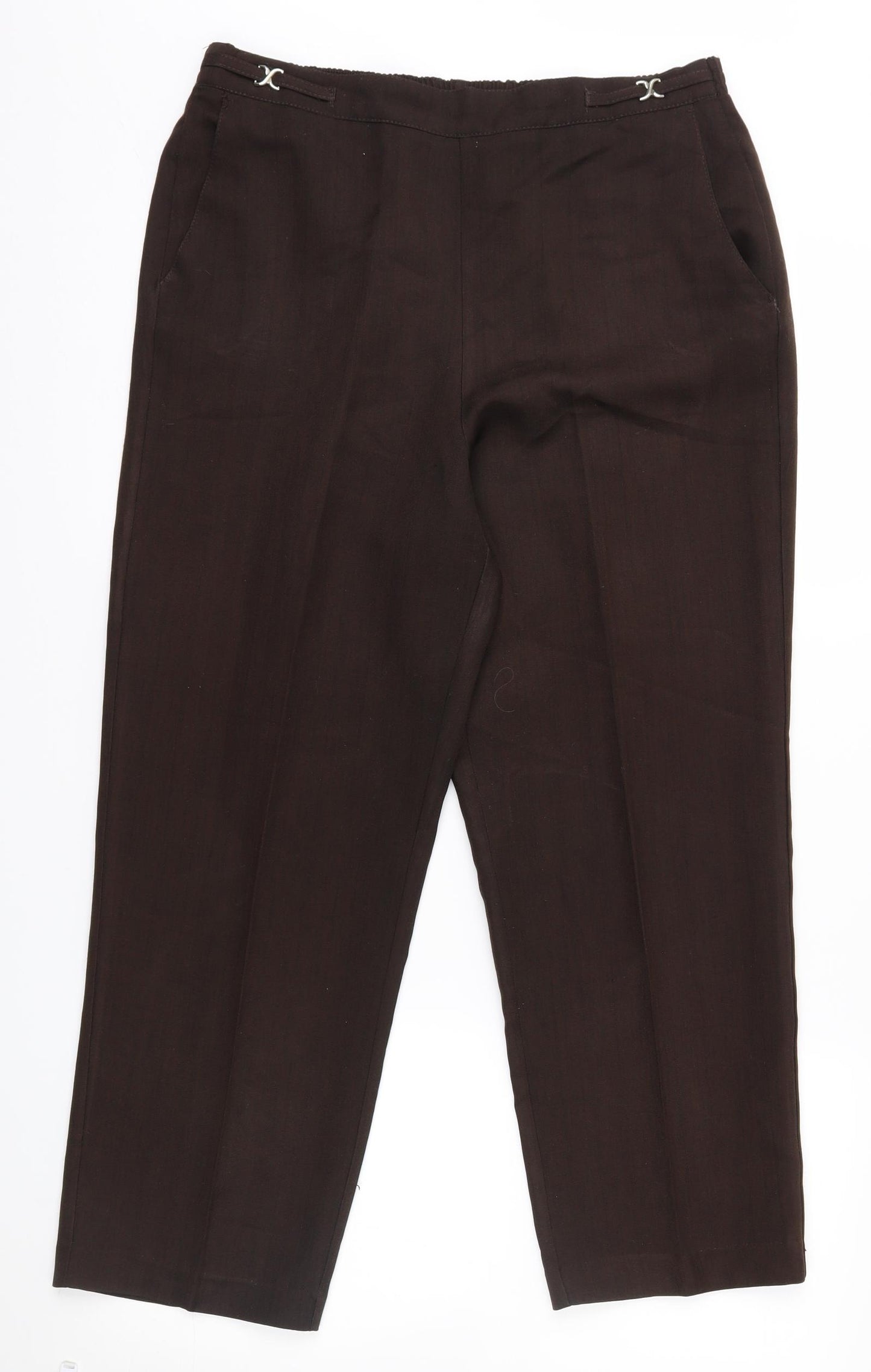 PETITE Womens Brown   Trousers  Size 10 L24 in