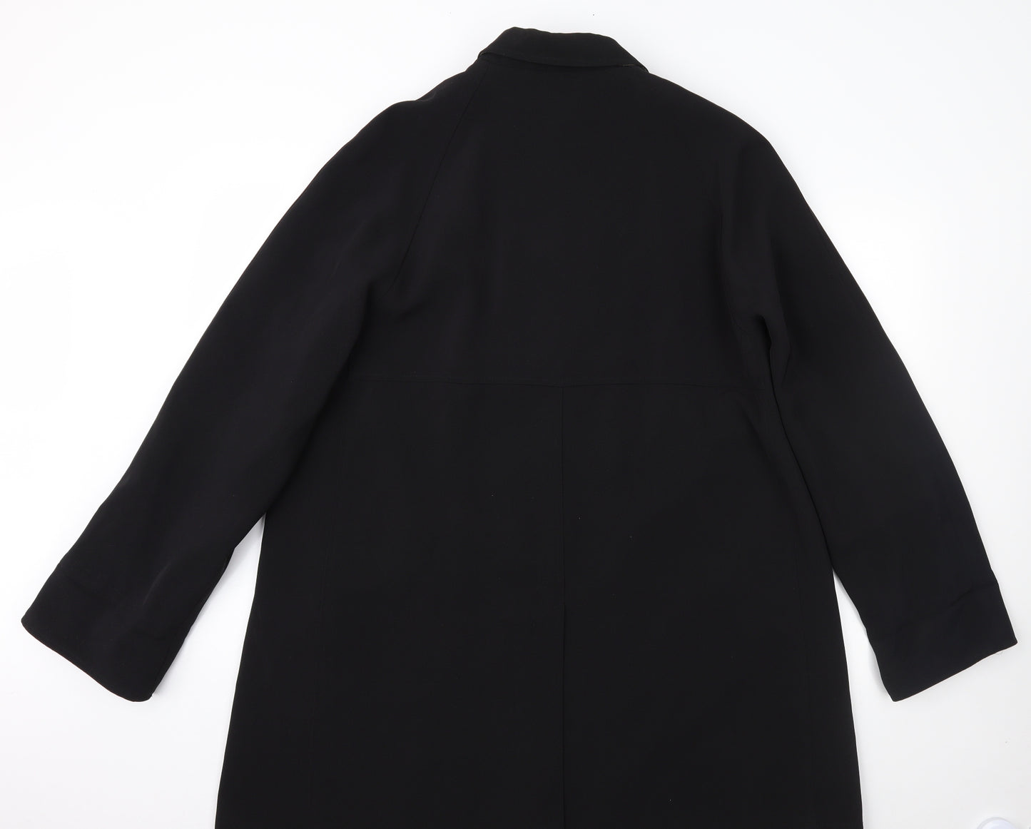 Preworn Womens Black   Rain Coat Coat Size M