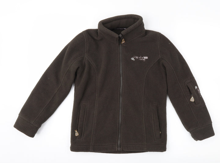 George Girls Brown   Full Zip Hoodie Size 8 Years