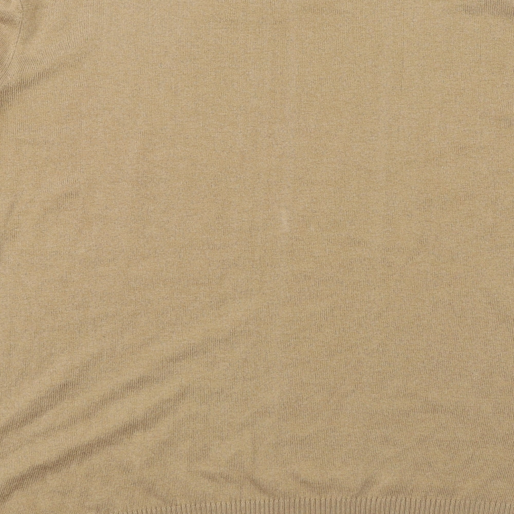 NEXT Womens Brown Argyle/Diamond Knit Pullover Jumper Size 20