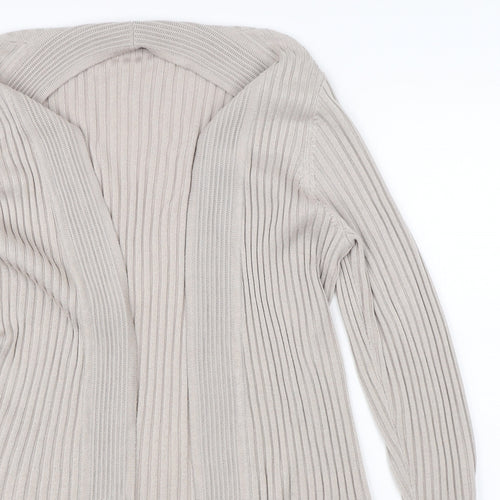 David Emmanuel Womens Beige  Knit Cardigan Jumper Size M