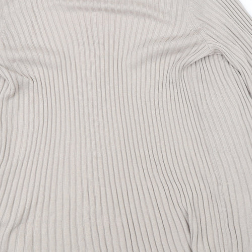 David Emmanuel Womens Beige  Knit Cardigan Jumper Size M