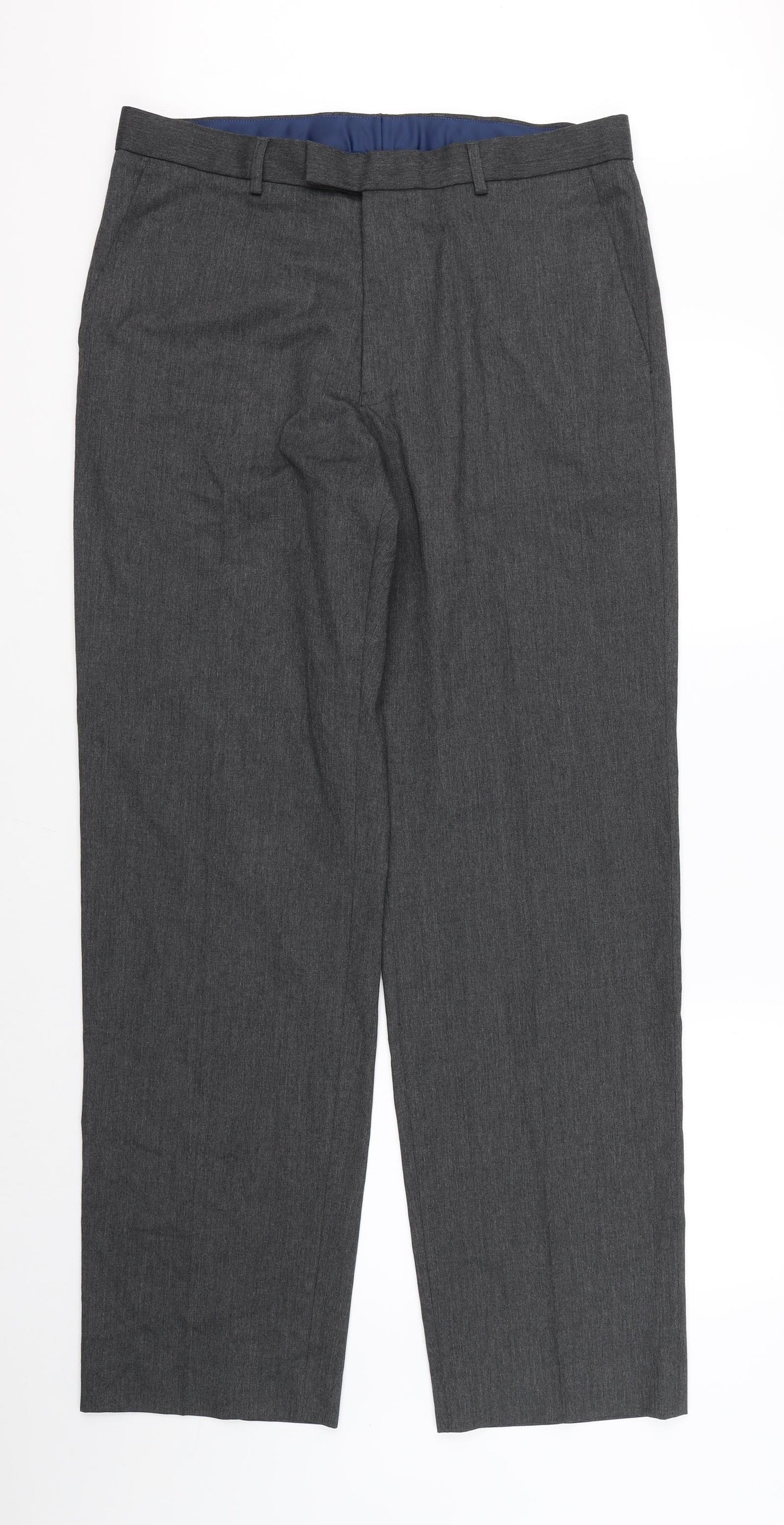 Marks & Spencer Mens Grey   Dress Pants Trousers Size 34 L32 in