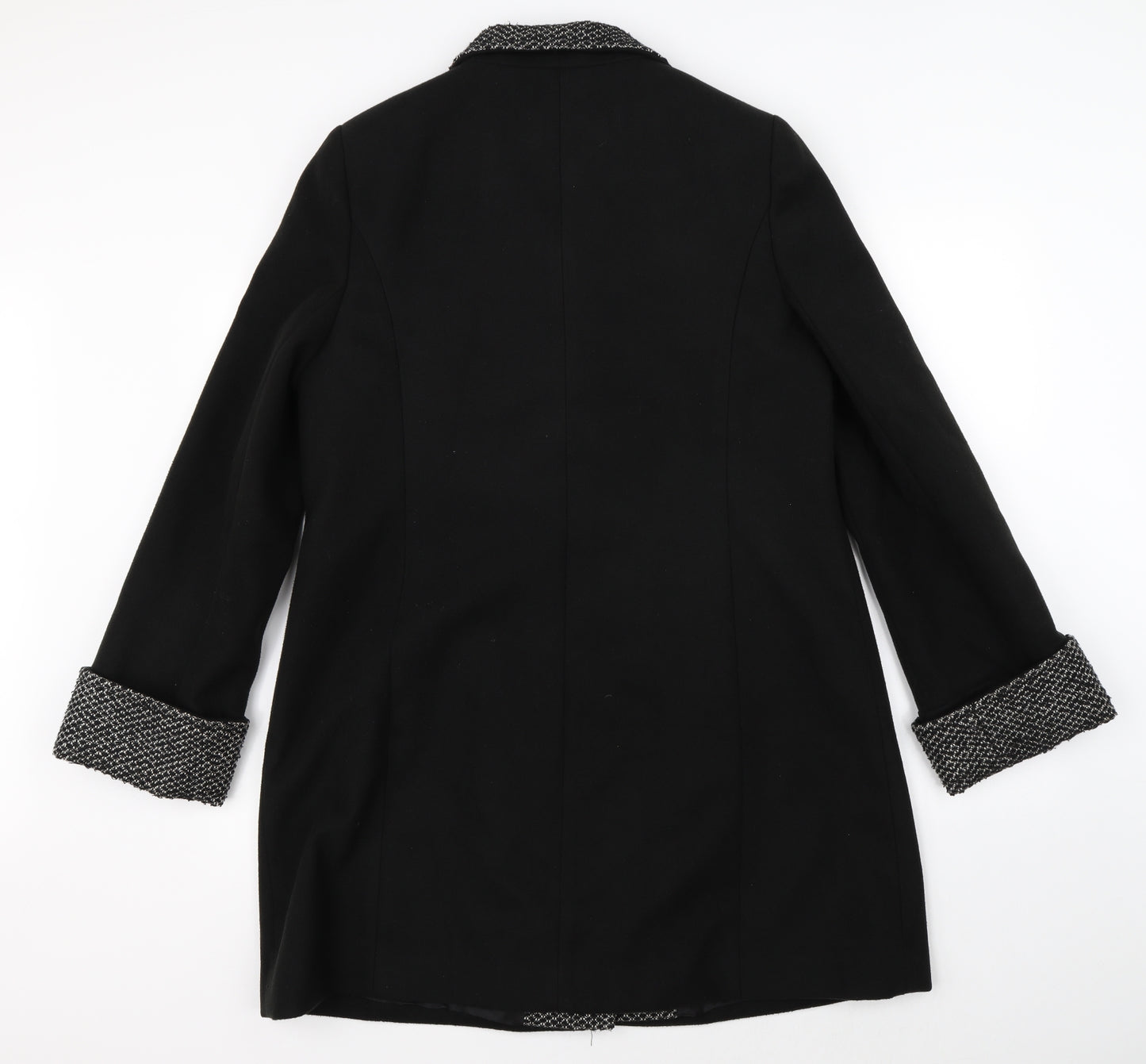 Debenhams Womens Black   Overcoat Jacket Size 12