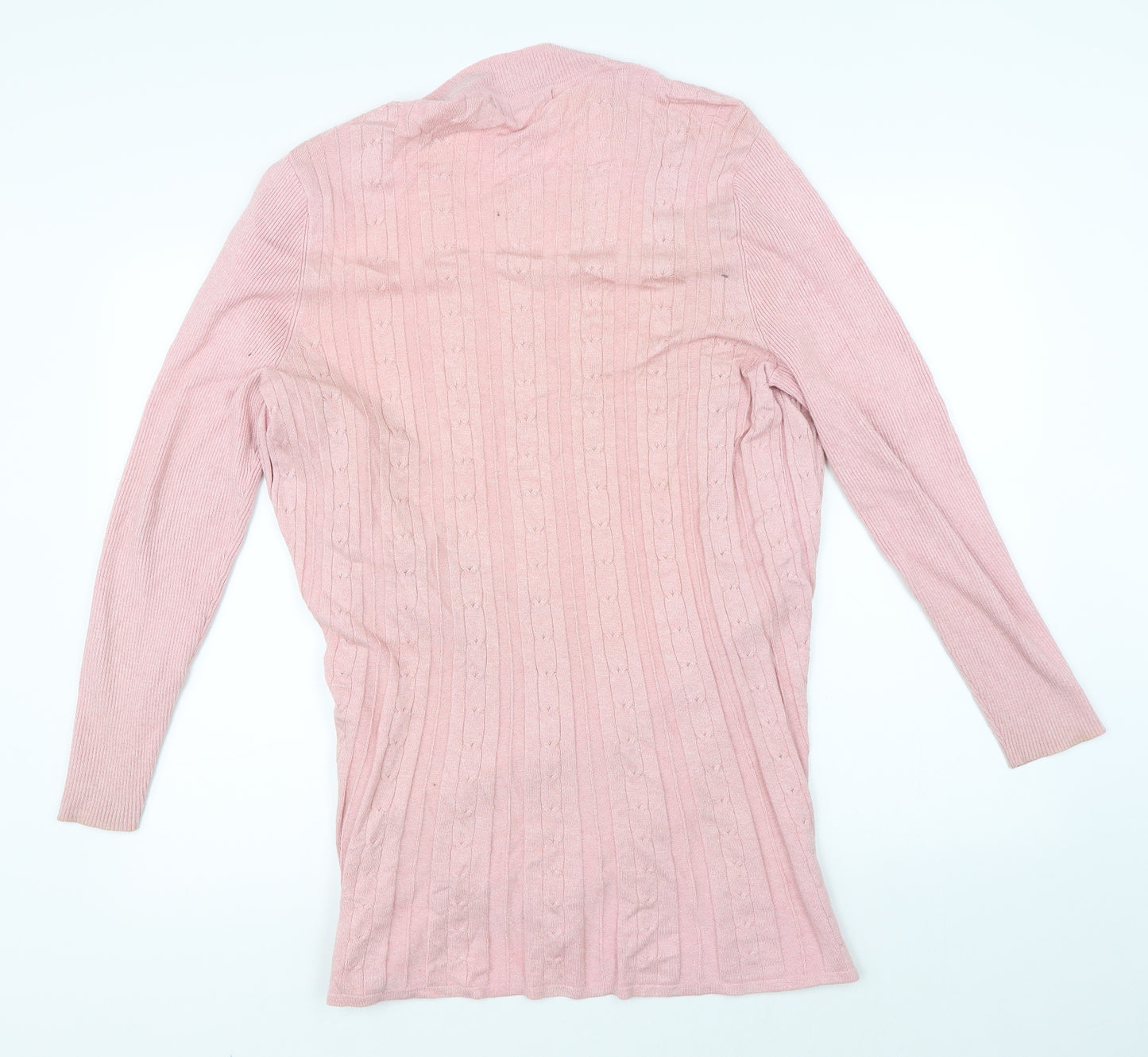 BM Womens Pink   Cardigan Jumper Size M