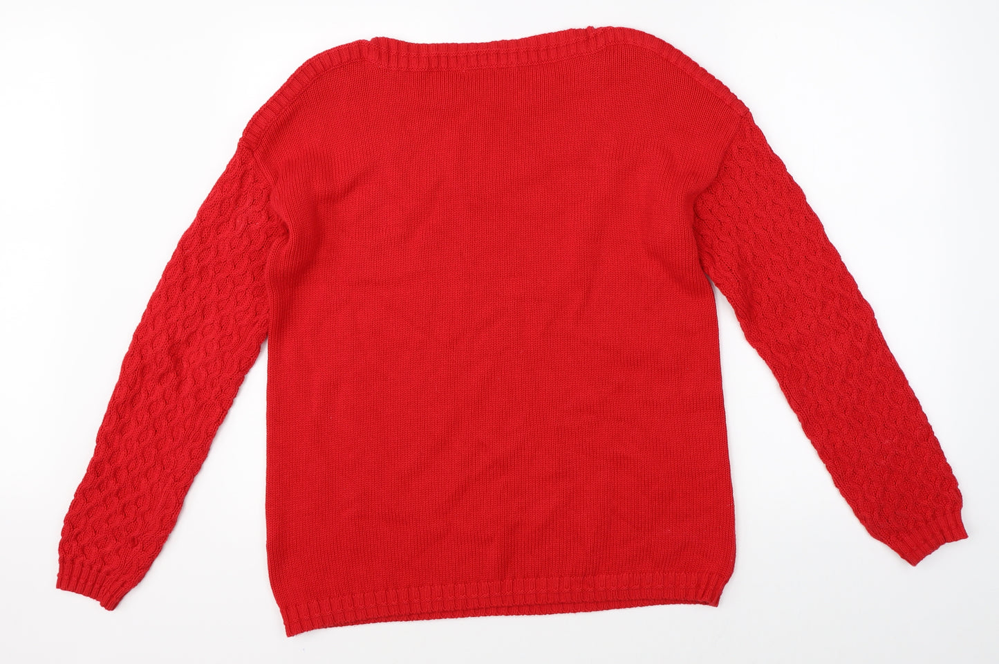 NEXT Mens Red  Knit Pullover Jumper Size S