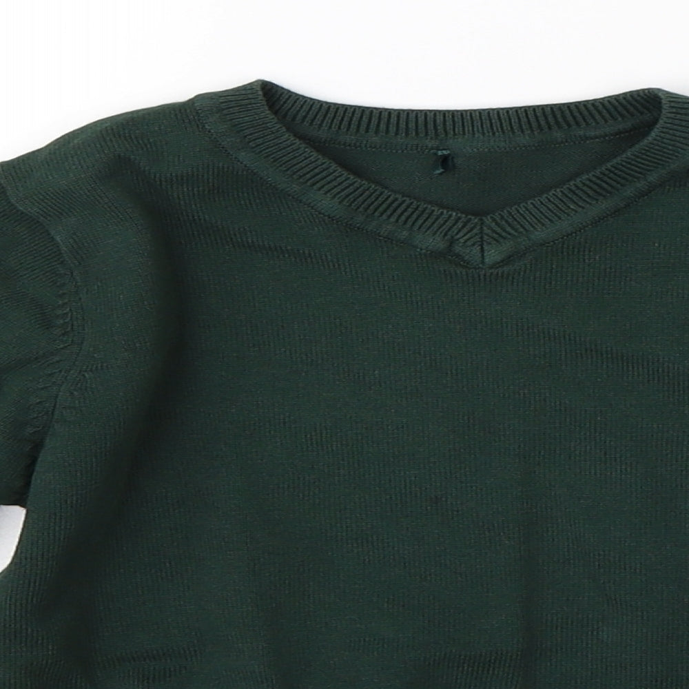 George Boys Green   Pullover Jumper Size 4-5 Years