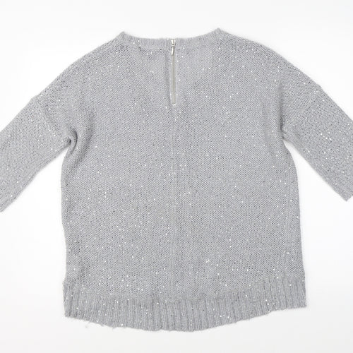 Warehouse Womens Grey   Pullover Jumper Size 10