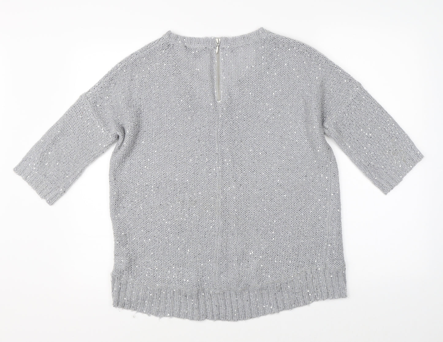 Warehouse Womens Grey   Pullover Jumper Size 10