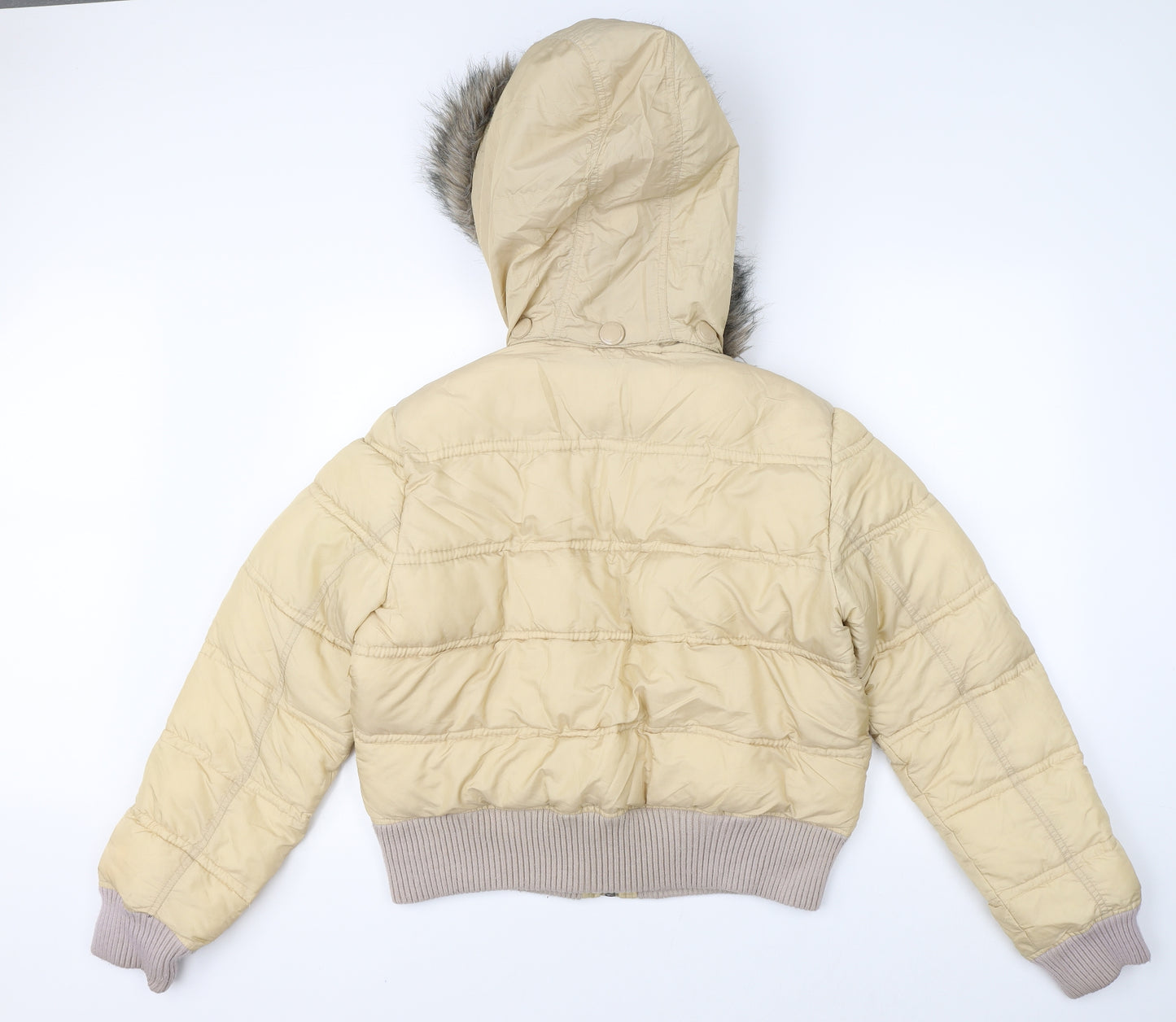 River Island Womens Beige   Puffer Jacket Jacket Size 14