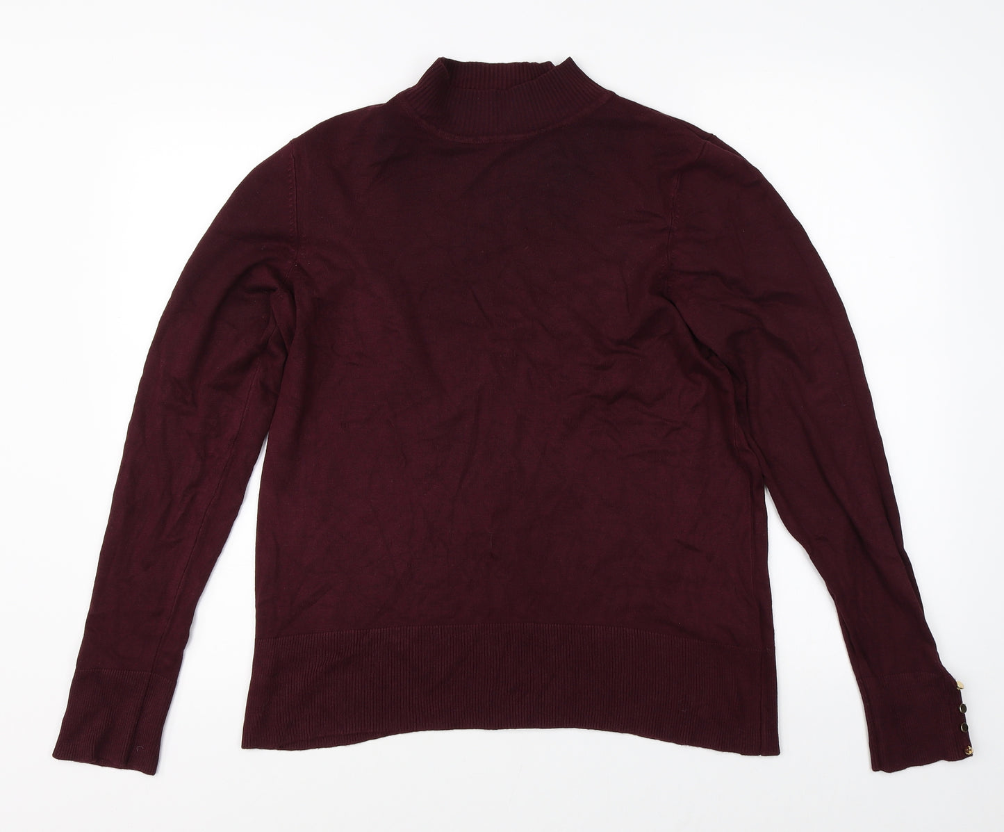 George Womens Red  Knit Pullover Jumper Size 16