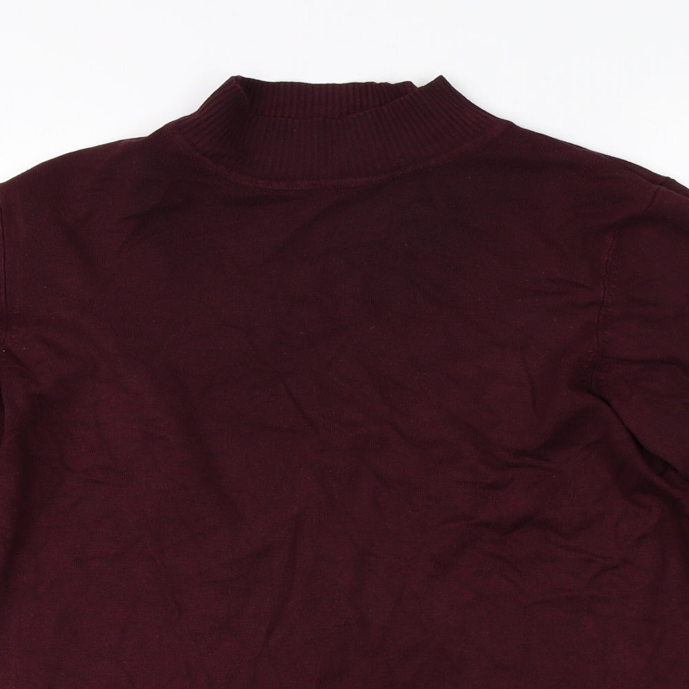 George Womens Red  Knit Pullover Jumper Size 16