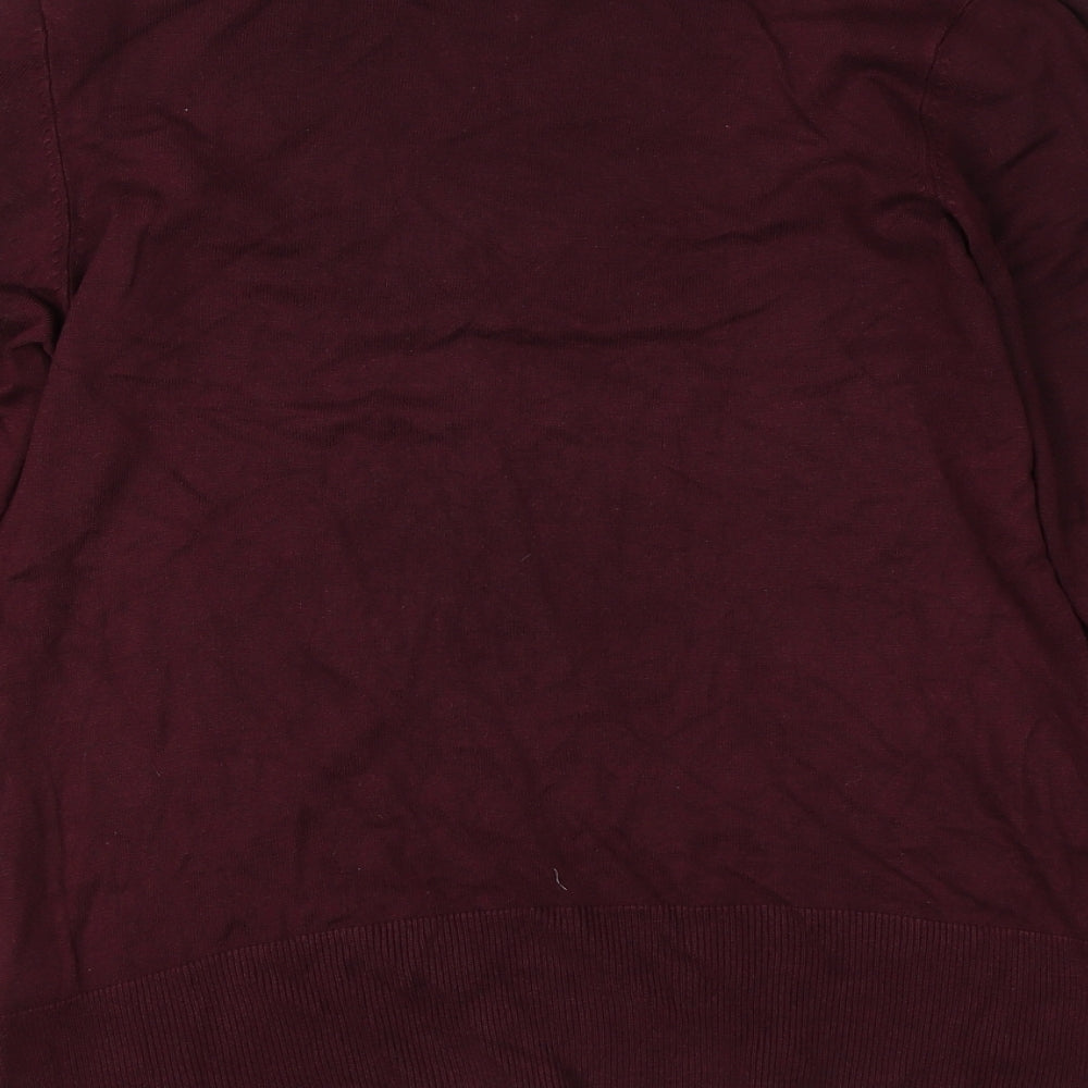 George Womens Red  Knit Pullover Jumper Size 16
