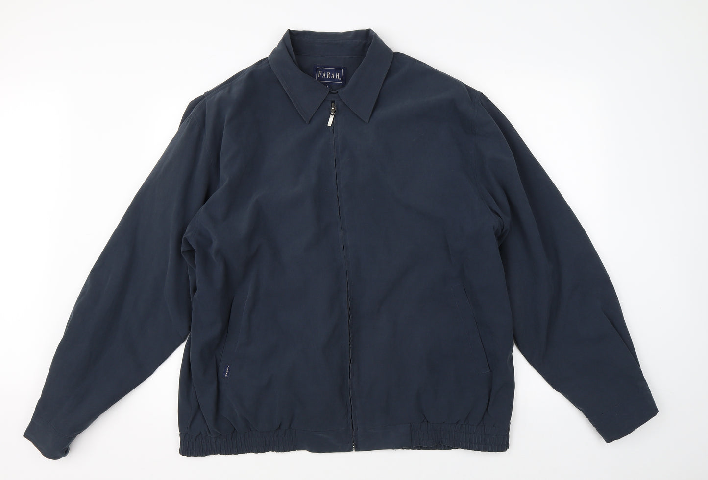 Farah Mens Blue   Full Zip Jumper Size L