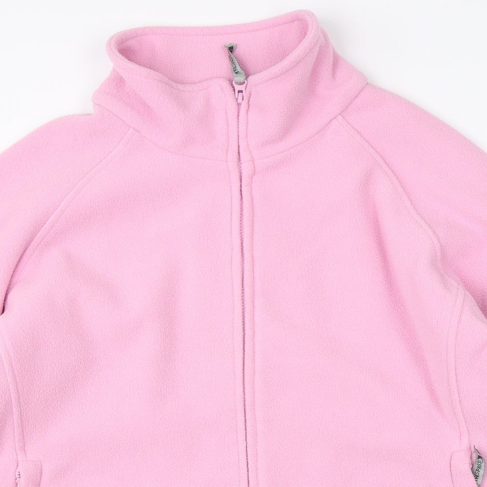 Go Further Womens Pink   Full Zip Jumper Size L