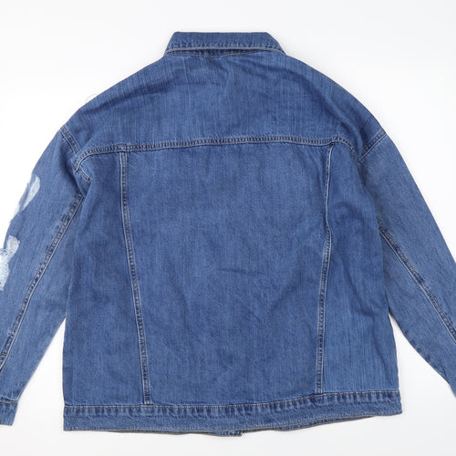 Boohoo Womens Blue  Denim Jacket  Size 6