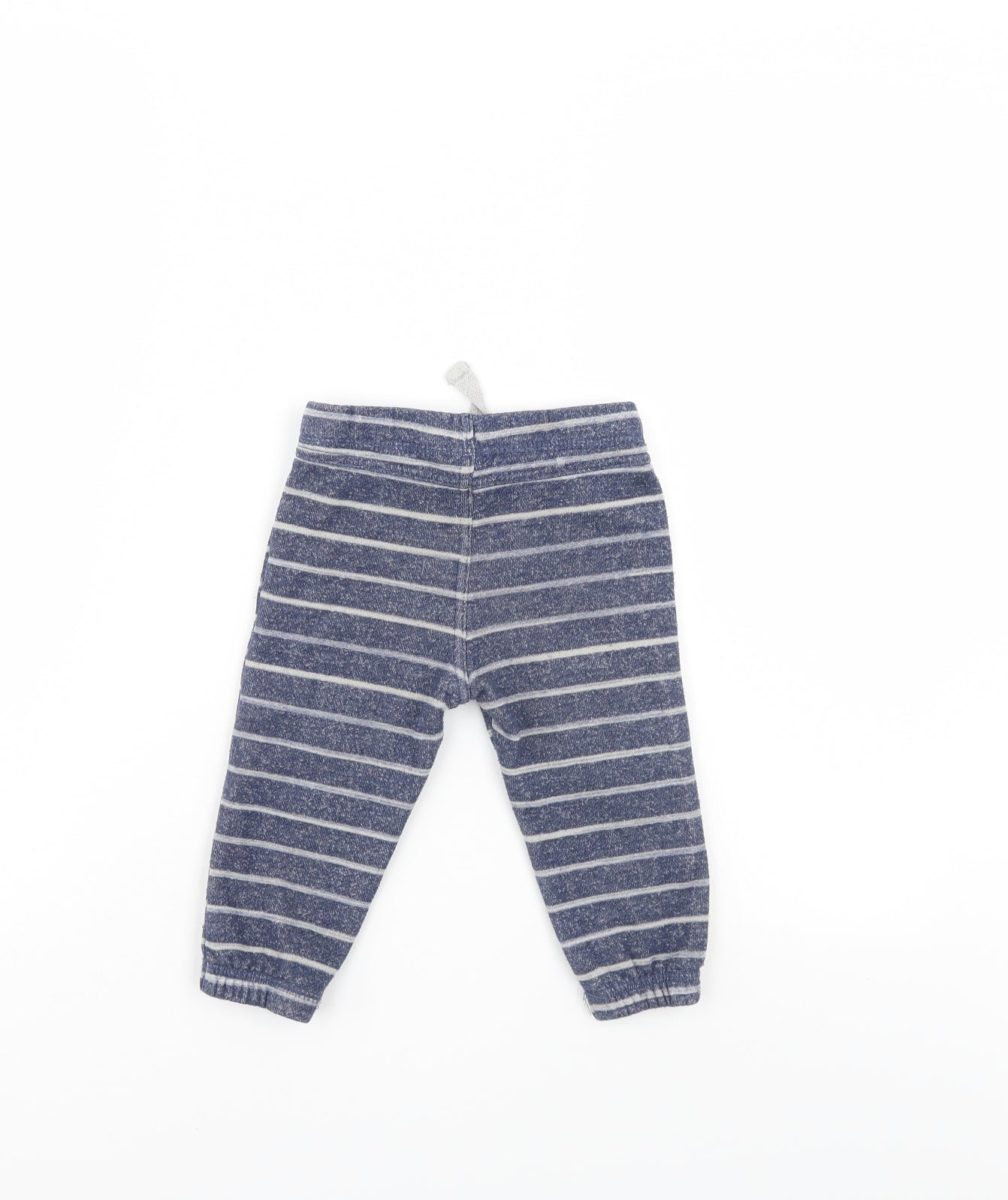 F&F Boys Blue Striped  Snow Pants Trousers Size 12-18 Months