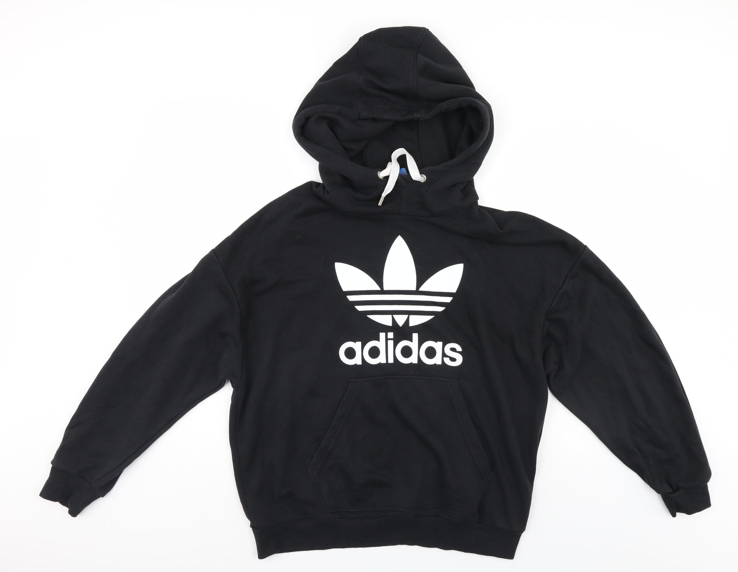 adidas Womens Black   Henley Hoodie Size 18