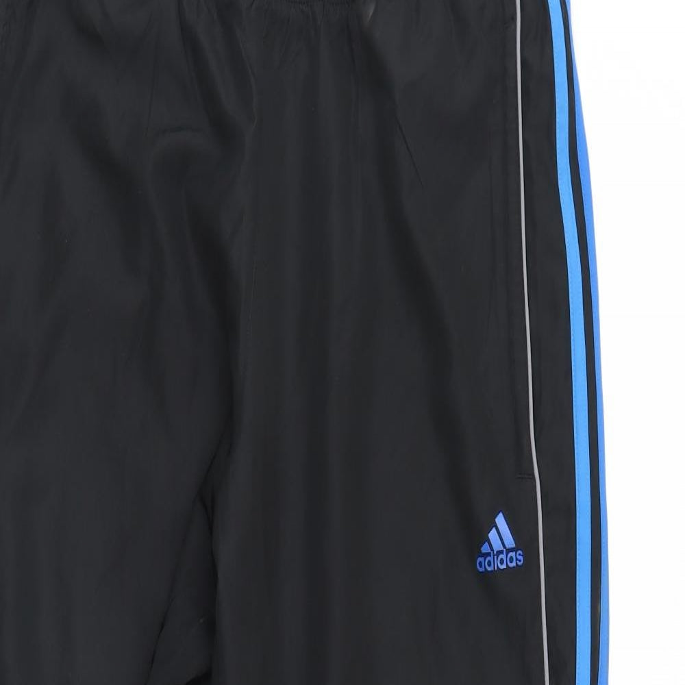 adidas Mens Black   Sweatpants Trousers Size L L30 in