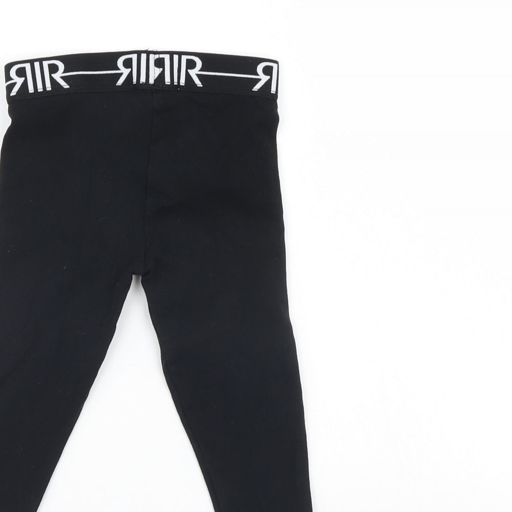 River Island Girls Black   Track Pants Leggings Size 12-18 Months