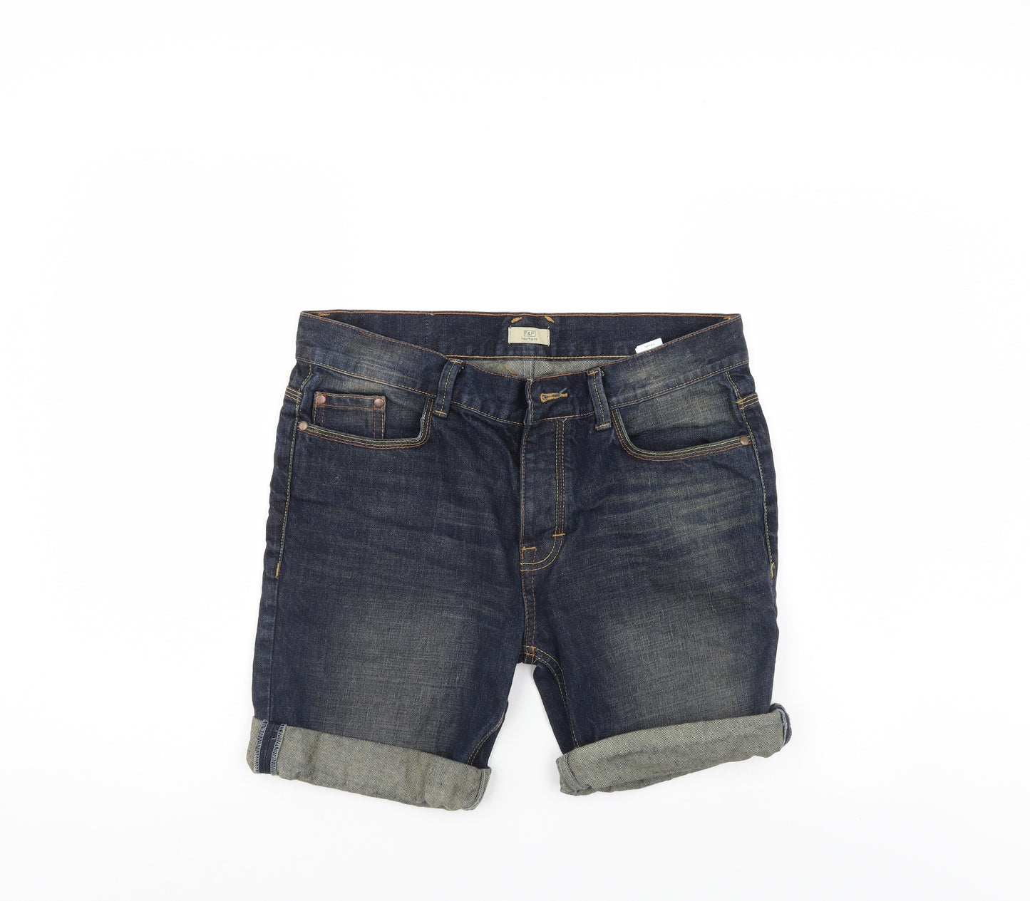 F&F Mens Blue  Denim  Shorts Size 32
