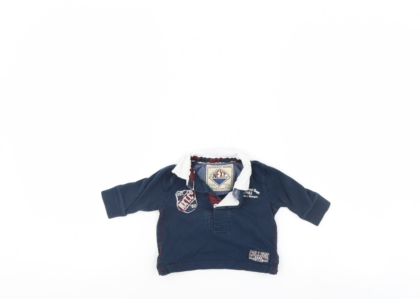 NEXT Boys Blue   Basic Polo Size 3-6 Months