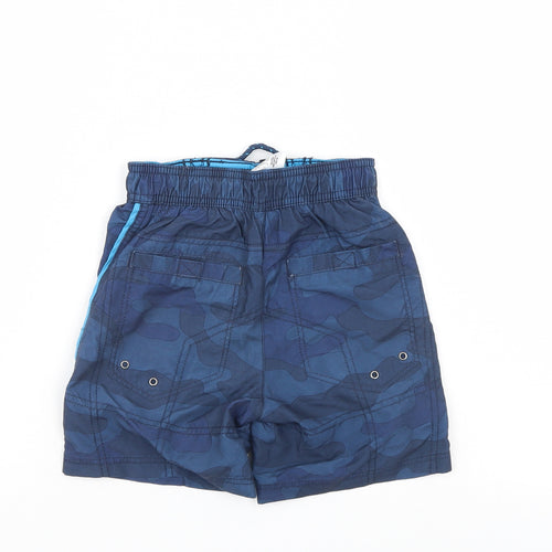 George Boys Blue Camouflage  Bermuda Shorts Size 4-5 Years