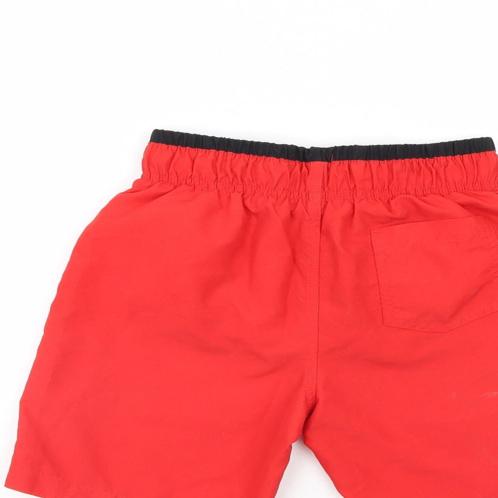 Rebel Boys Red   Bermuda Shorts Size 9-10 Years