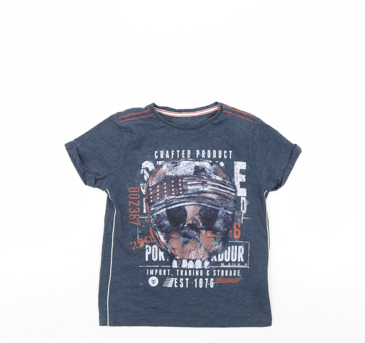 George Boys Blue   Basic T-Shirt Size 8-9 Years