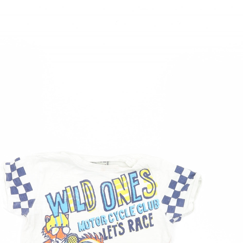 NEXT Boys White   Basic T-Shirt Size 7 Years