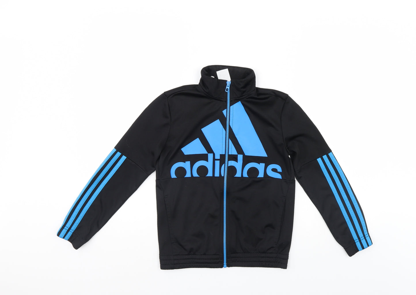 adidas Boys Black   Jacket  Size 9-10 Years