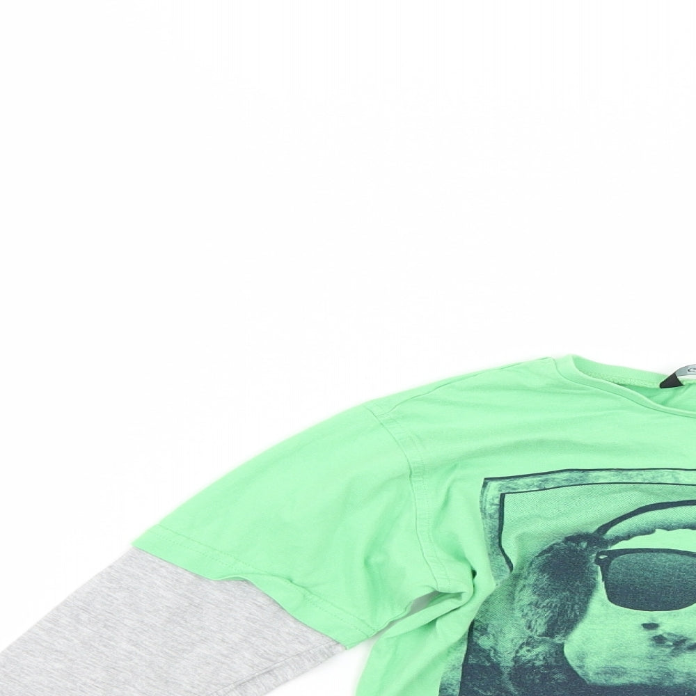 George Boys Green   Basic T-Shirt Size 8-9 Years