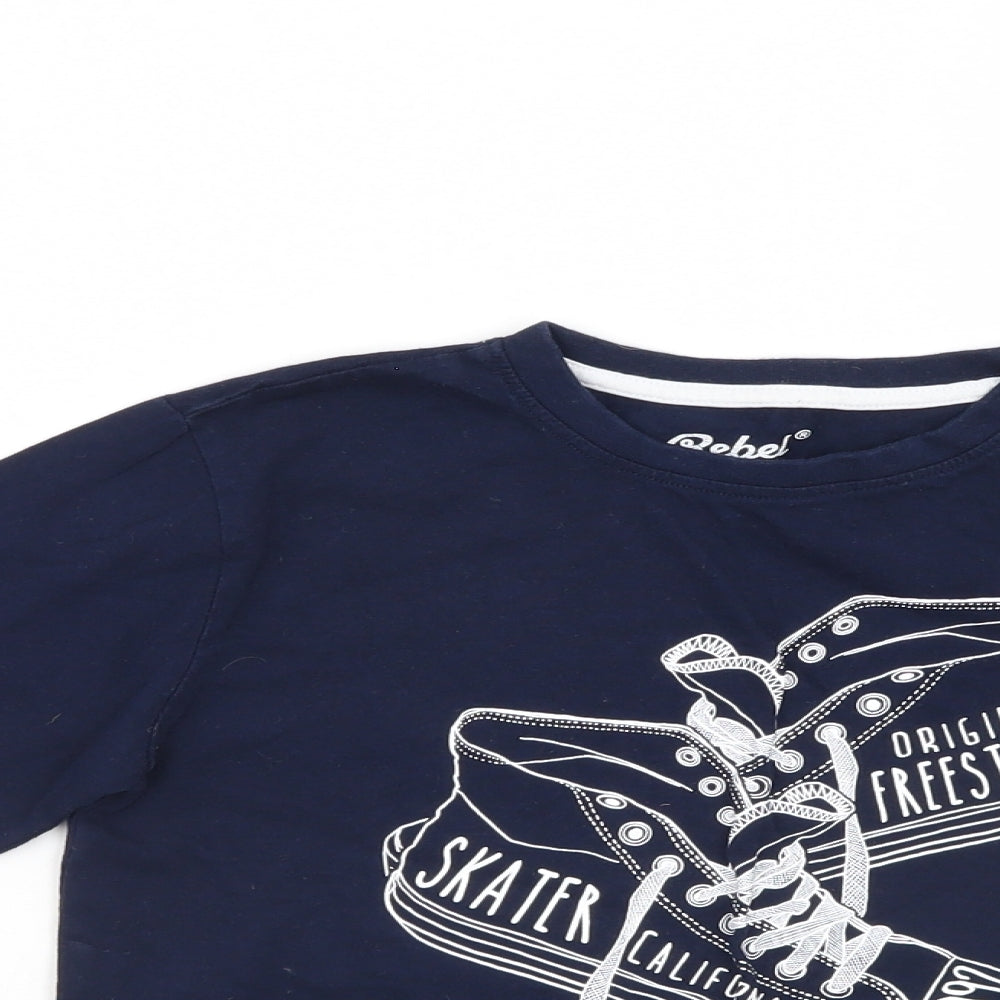 Rebel Boys Blue   Pullover Sweatshirt Size 8-9 Years