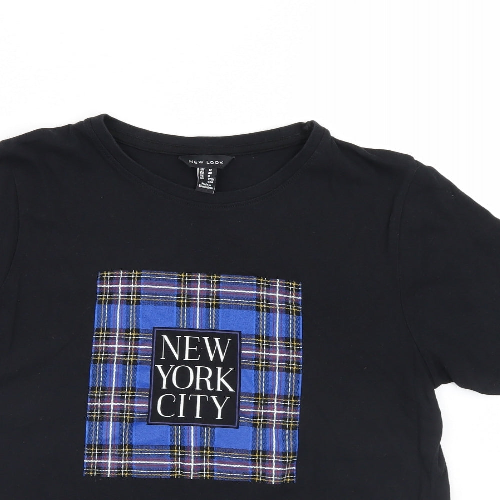 New Look Womens Black   Basic T-Shirt Size 12
