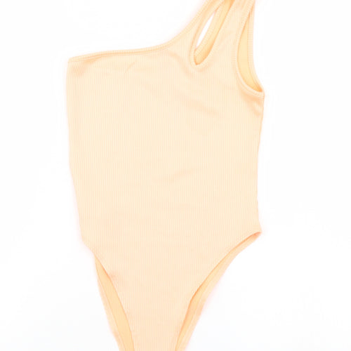 Divided Womens Orange   Bodysuit One-Piece Size S