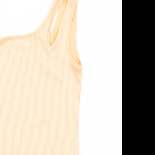 Divided Womens Orange   Bodysuit One-Piece Size S