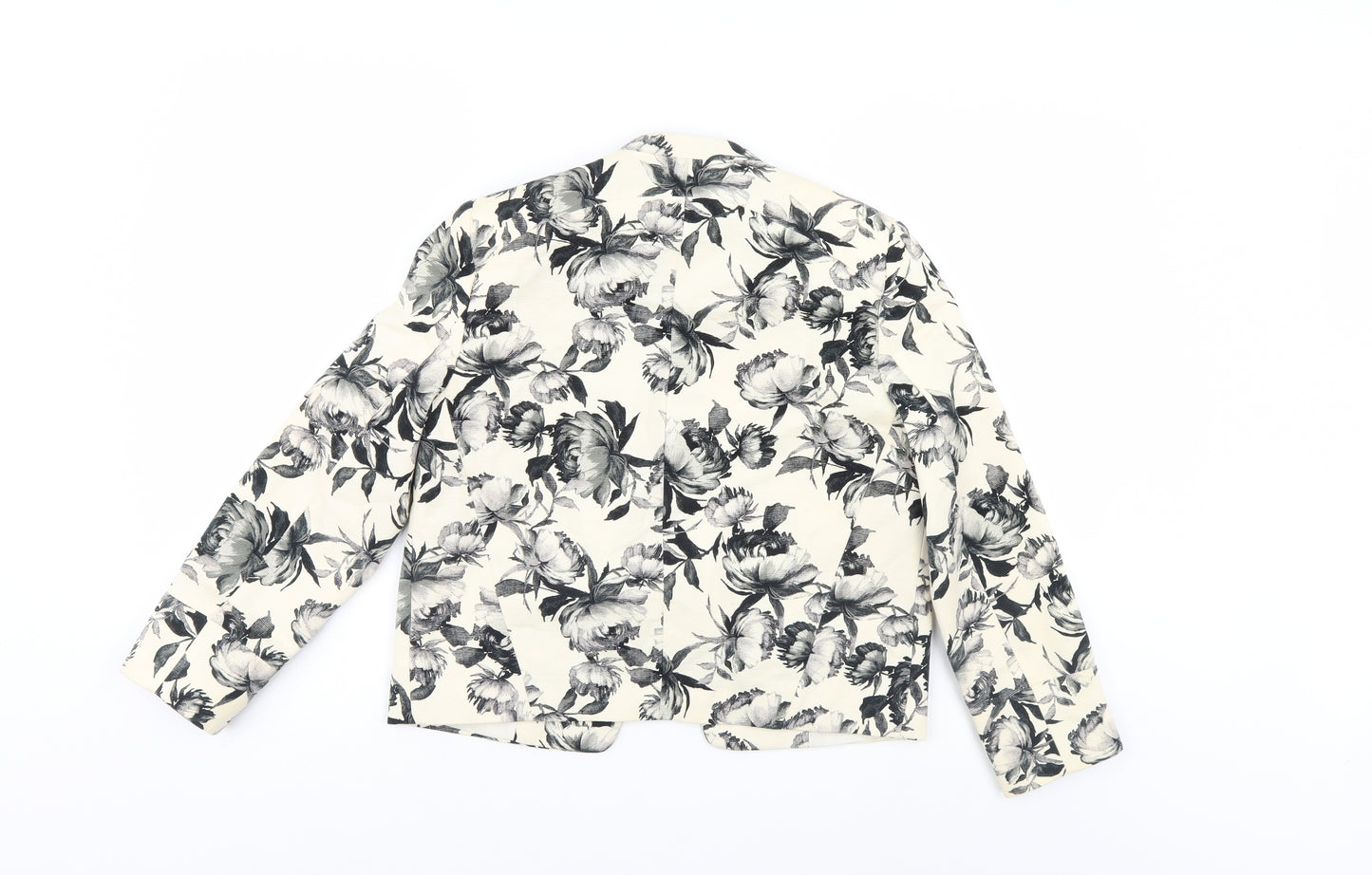 Top Shop Womens White Floral  Jacket  Size 6