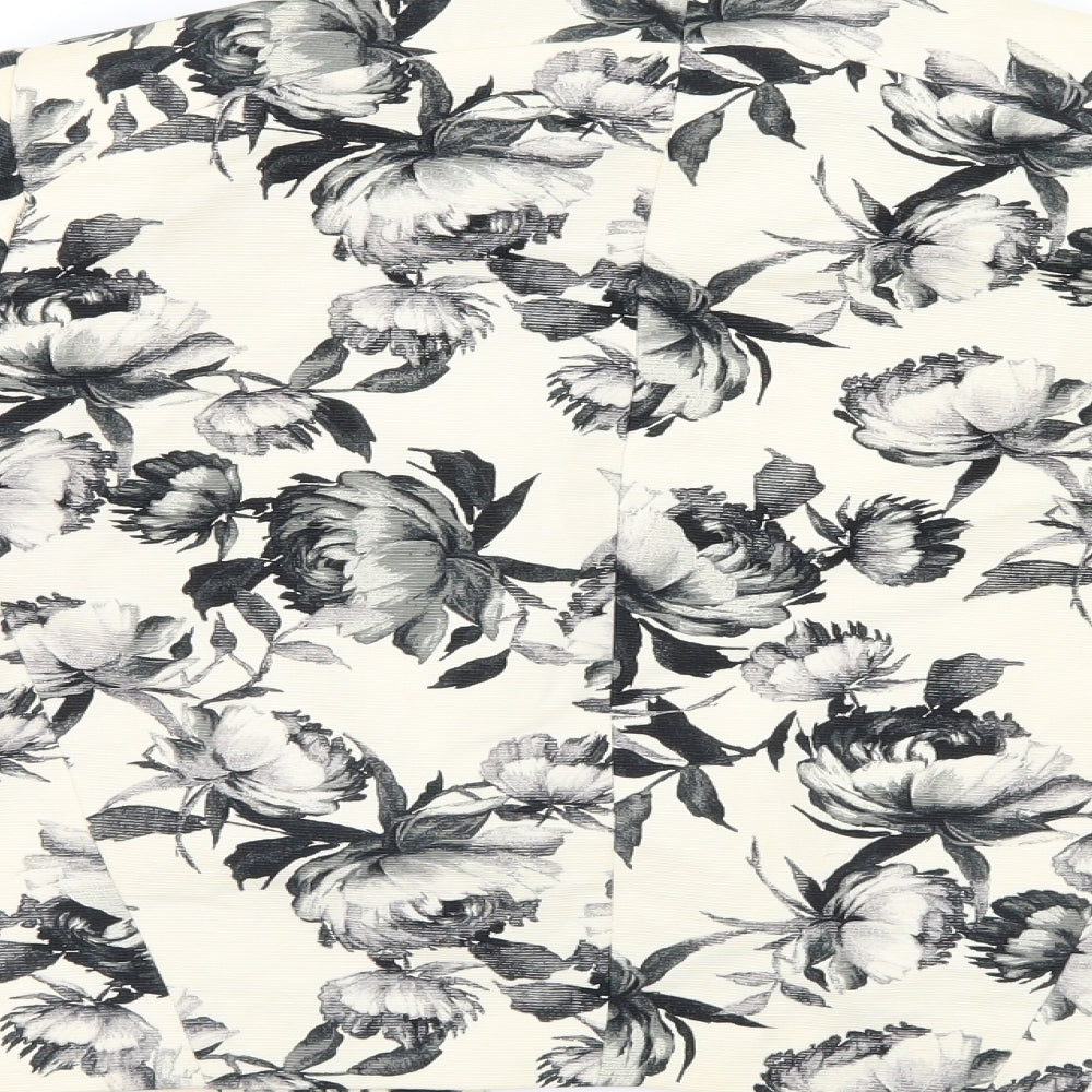 Top Shop Womens White Floral  Jacket  Size 6