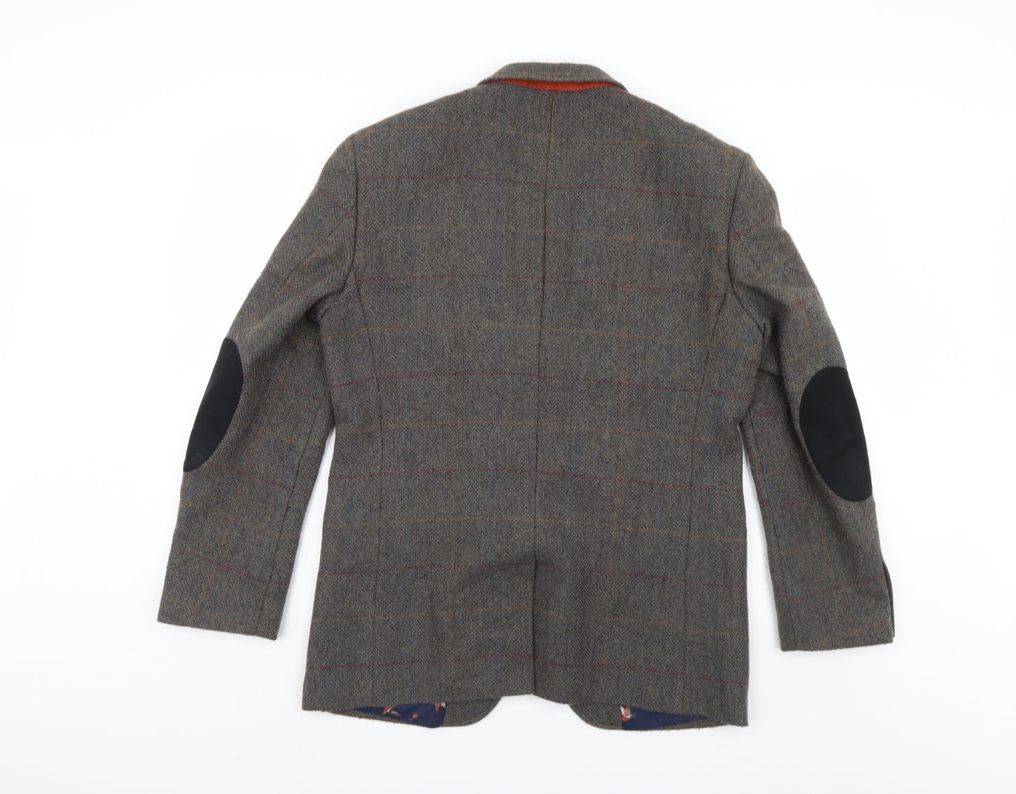 Harvey & Jones Mens Grey Check  Jacket Sport Coat
