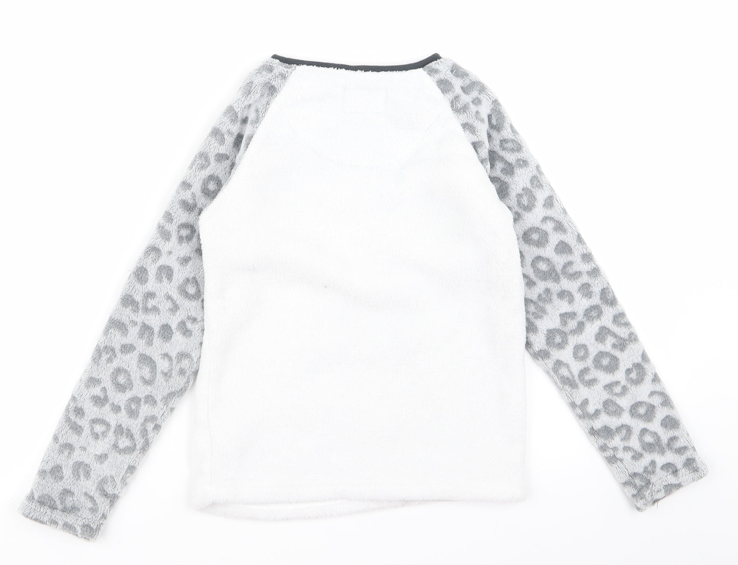 Preworn Girls White   Basic T-Shirt Size 7 Years  - catnaps