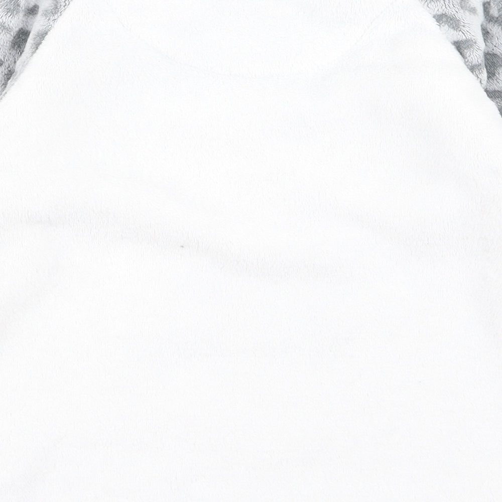 Preworn Girls White   Basic T-Shirt Size 7 Years  - catnaps