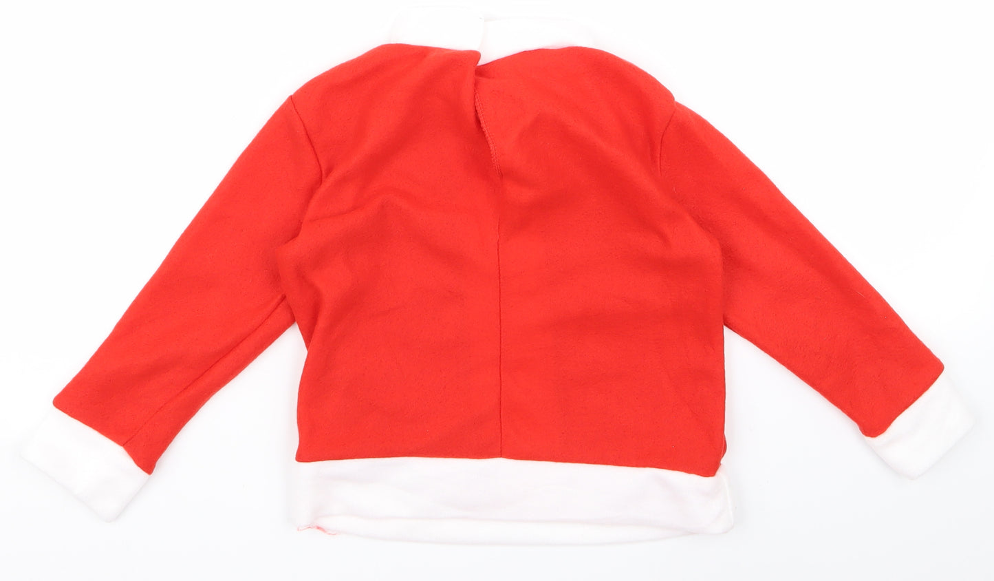 Preworn Boys Red   Jacket  Size 2 Years  - santa