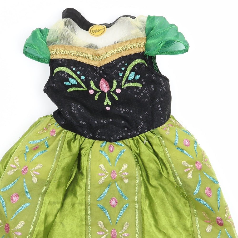 George Girls Green  Ramie A-Line  Size 2 Years  - disney princess