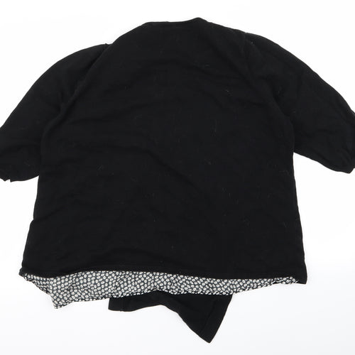 Preworn Womens Black   Cardigan Jumper Size 22
