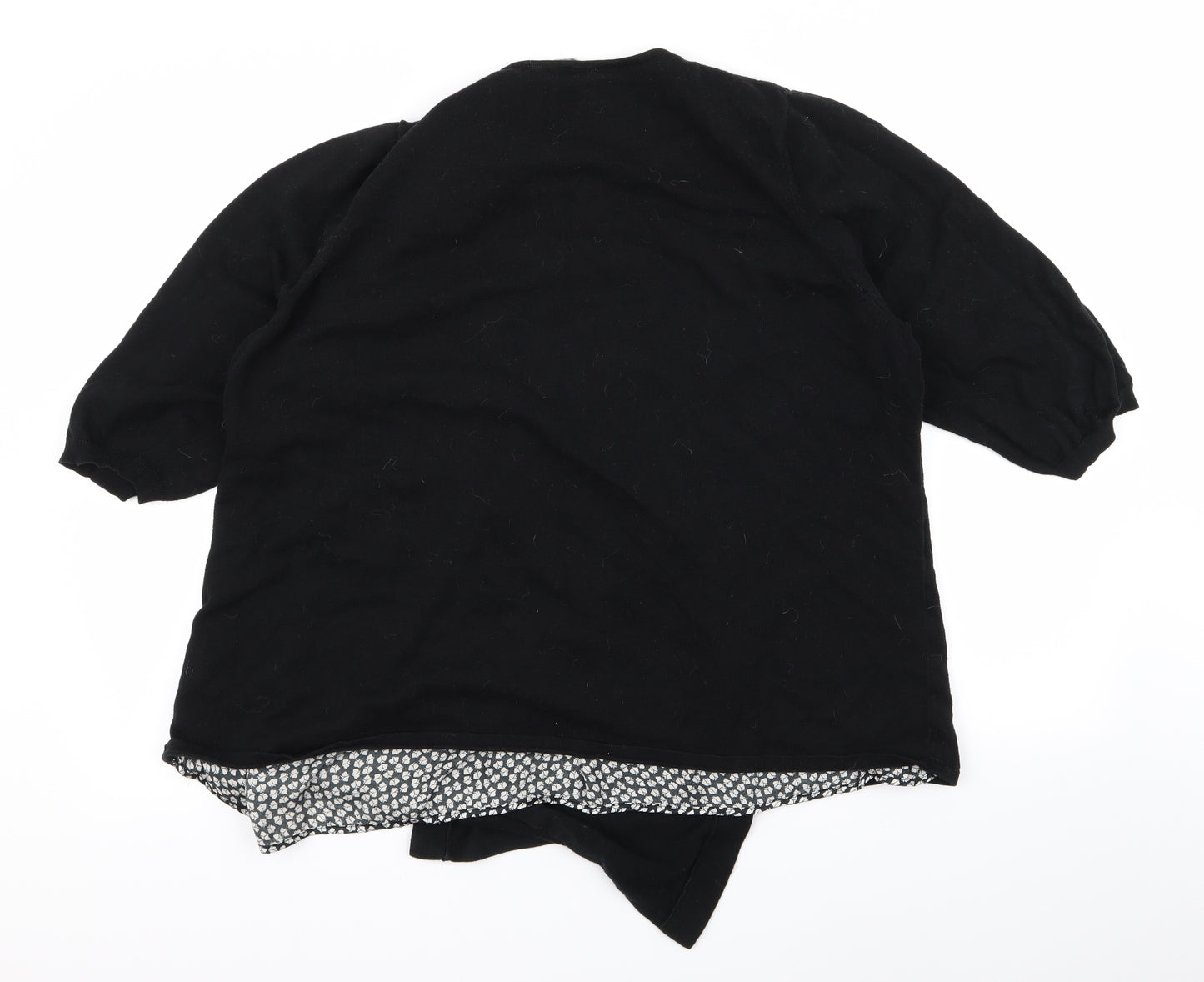 Preworn Womens Black   Cardigan Jumper Size 22